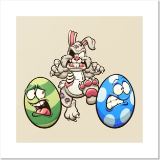 Zombie Easter bunny Posters and Art
